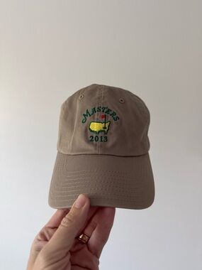 Masters 2013 Embroidered Taupe Baseball Cap